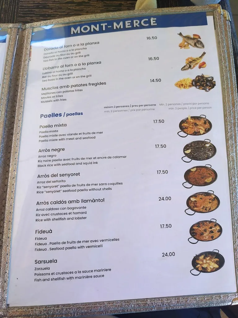 Menu_Hostal Mont-Mercè_Colera_image_1