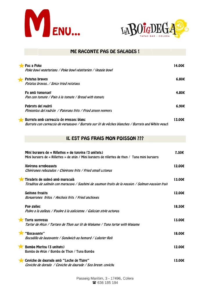 Menu_La Boigdega_Colera_image_1