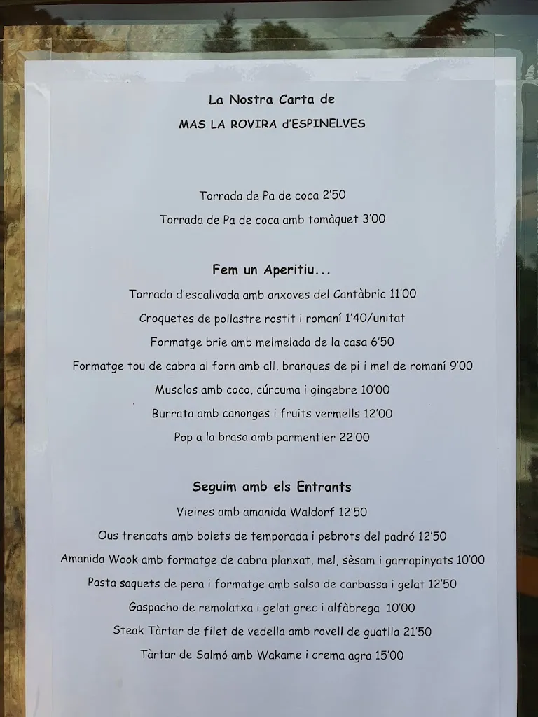 Menu_Mas La Rovira Restaurant_Espinelves_image_4