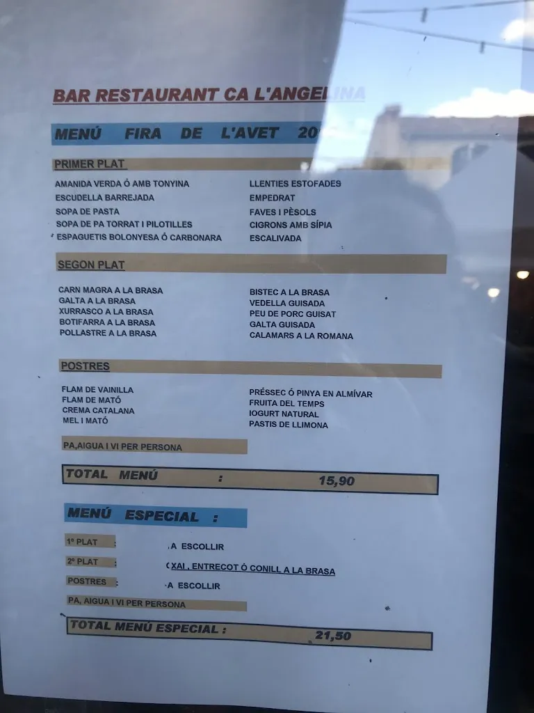 Menu_Restaurant Ca L' Angelina_Espinelves_image_1