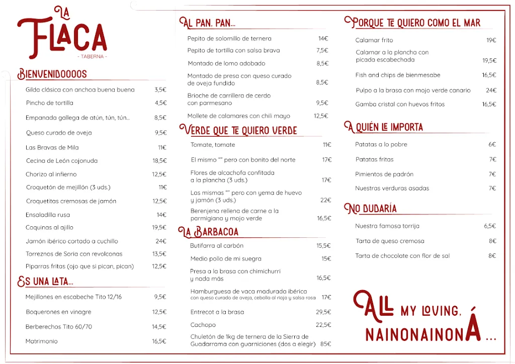 Menu_La Flaca_Flaçà_image_1