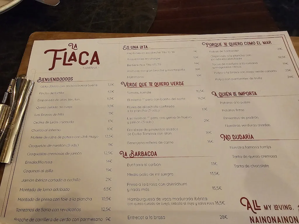 Menu_La Flaca_Flaçà_image_2