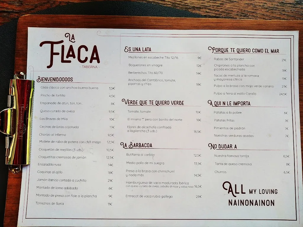 Menu_La Flaca_Flaçà_image_3