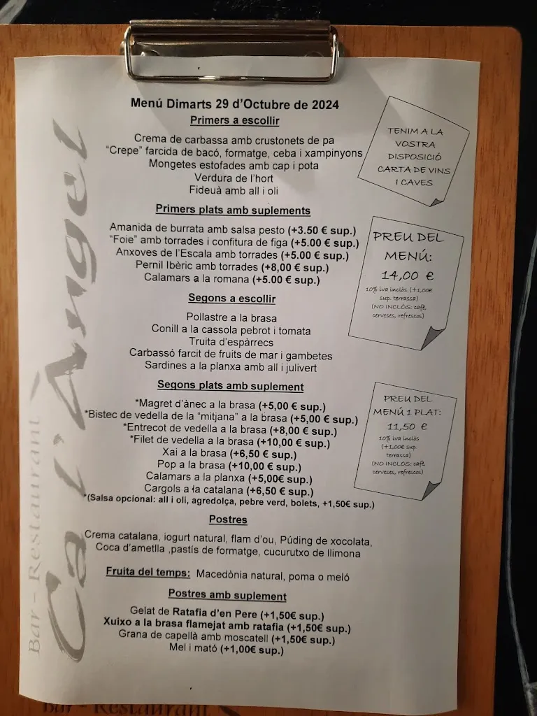 Menu_Bar Restaurant Ca L'Àngel_Fontcoberta_image_2