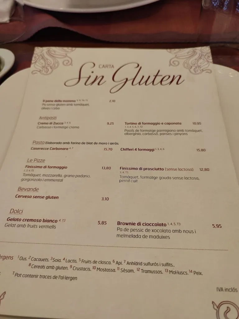 Menu_Restaurant La Tagliatella | Platja d'Aro, Girona_Castell-Platja dAro_image_3