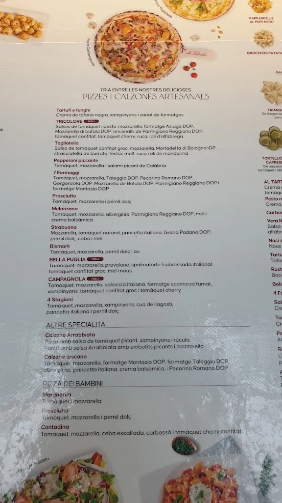 Menu_Restaurant La Tagliatella | Platja d'Aro, Girona_Castell-Platja dAro_image_4