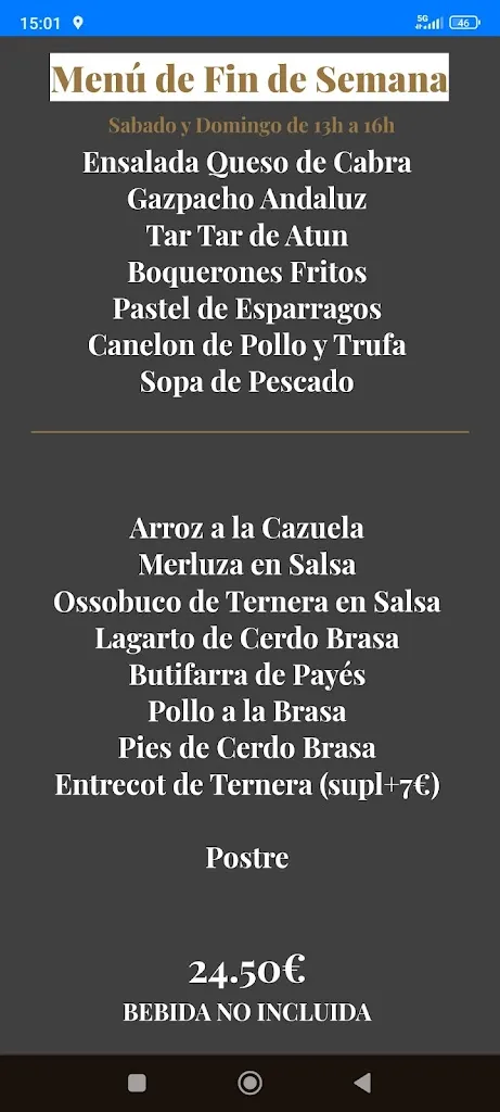 Menü_Mesón Asador_Castell-Platja dAro_Bild_2