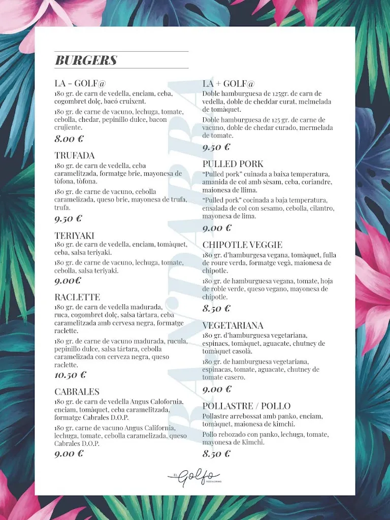 Menu_El Golfo Food & Drinks_Castell-Platja dAro_image_1