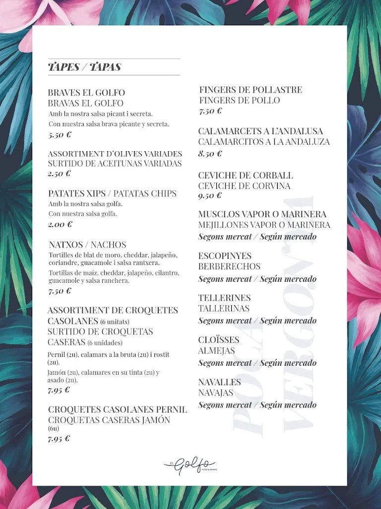 Menu_El Golfo Food & Drinks_Castell-Platja dAro_image_2