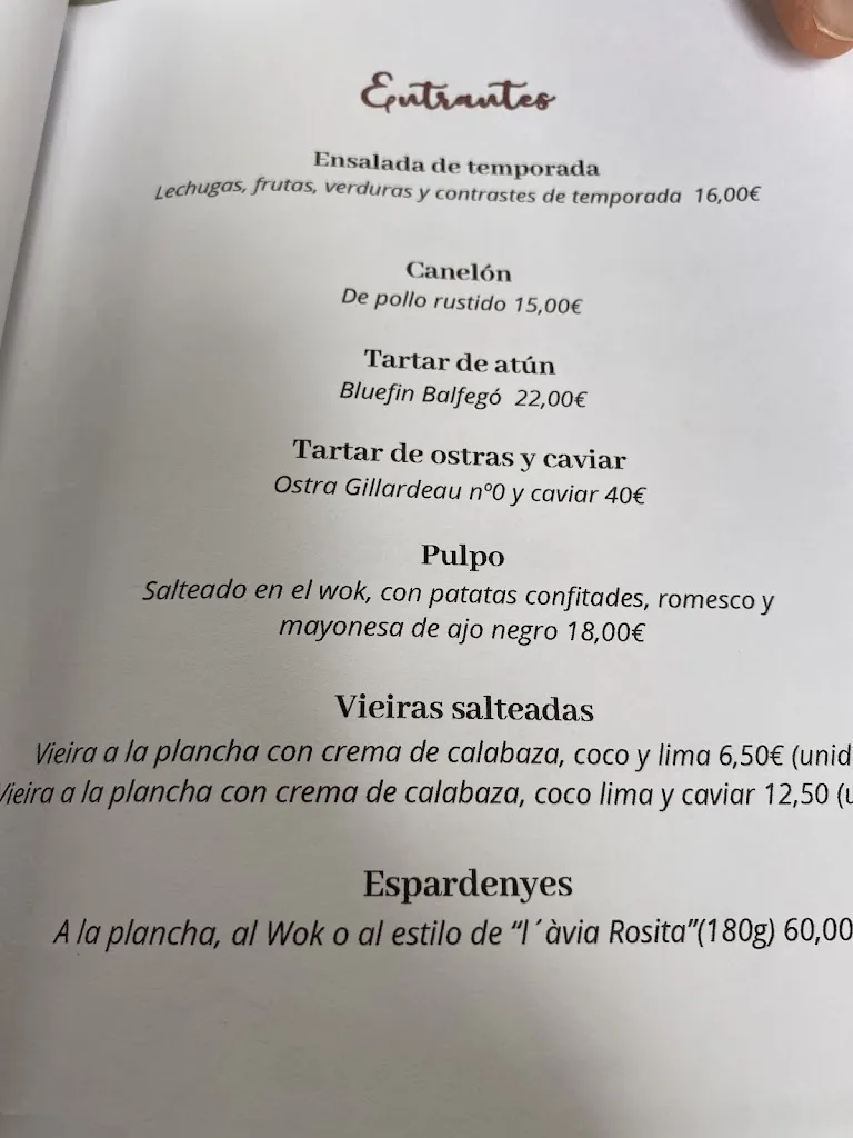 Menu_La Lolis by El Dorado Petit_Castell-Platja dAro_image_2