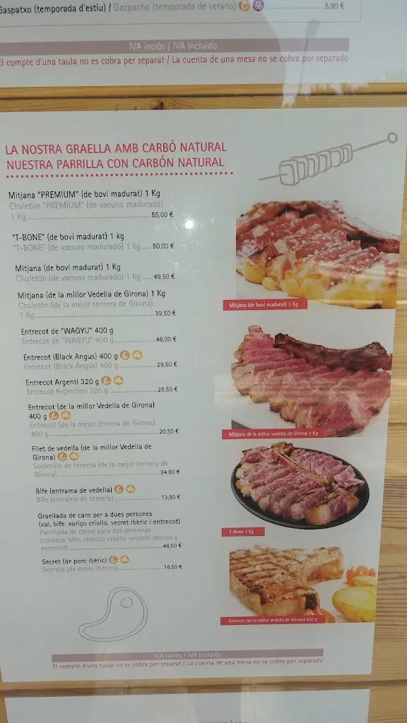 Menu_La Roma_Castell-Platja dAro_immagine_1