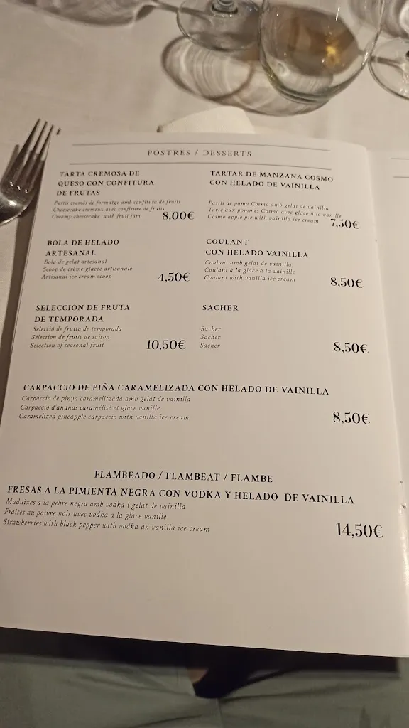 Menu_Cosmo Beach Restaurant_Castell-Platja dAro_image_2