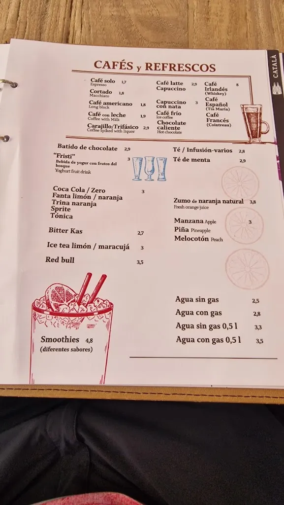 Menu_Friends Bar Restaurant_Castell-Platja dAro_image_2