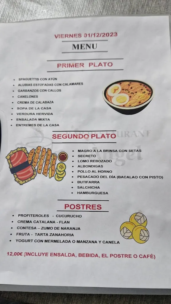 Menu_Àngel Bar Restaurant_Fornells de la Selva_image_2