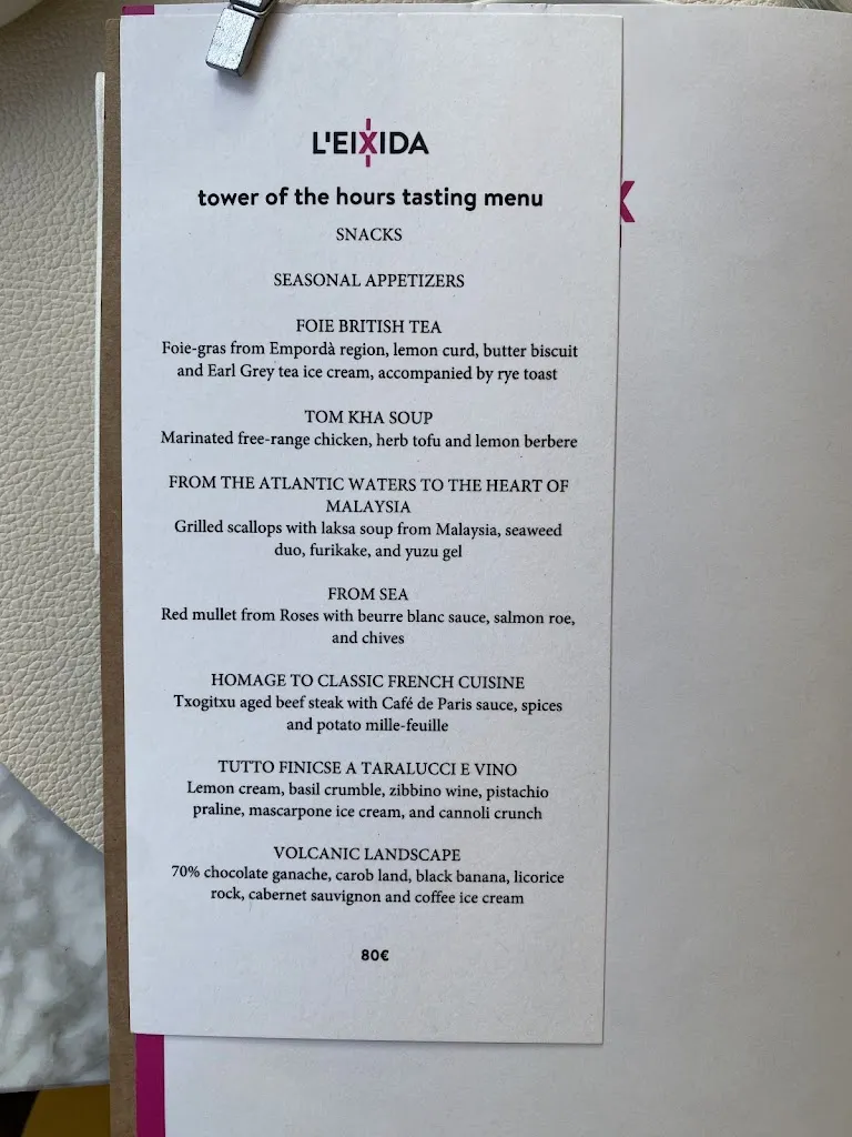 Menu_L'Eixida Restaurant Gastronòmic_Forallac_image_1