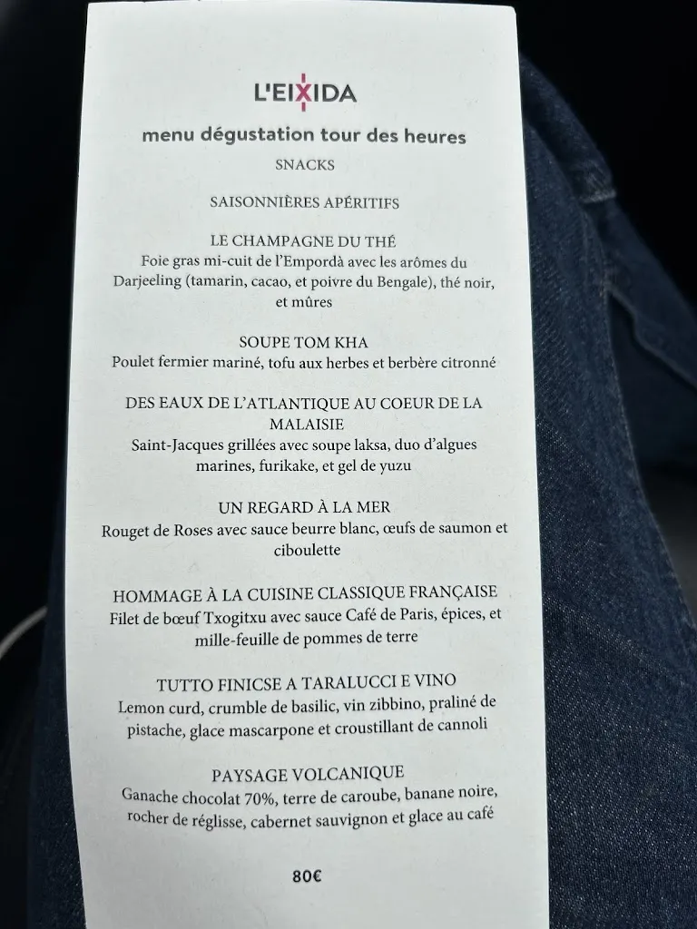 Menu_L'Eixida Restaurant Gastronòmic_Forallac_image_2