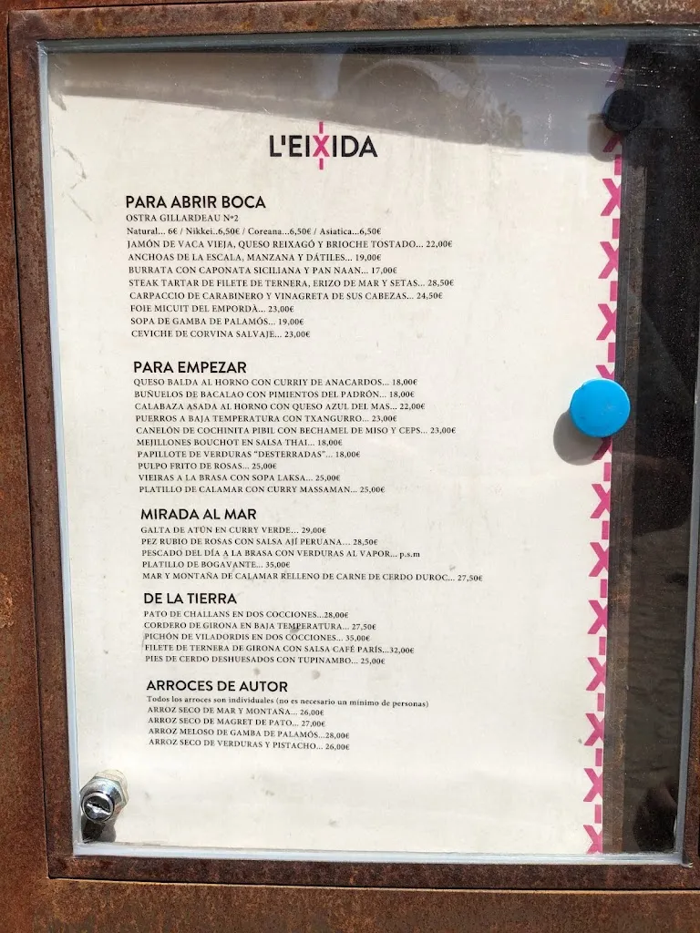 Menu_L'Eixida Restaurant Gastronòmic_Forallac_image_3