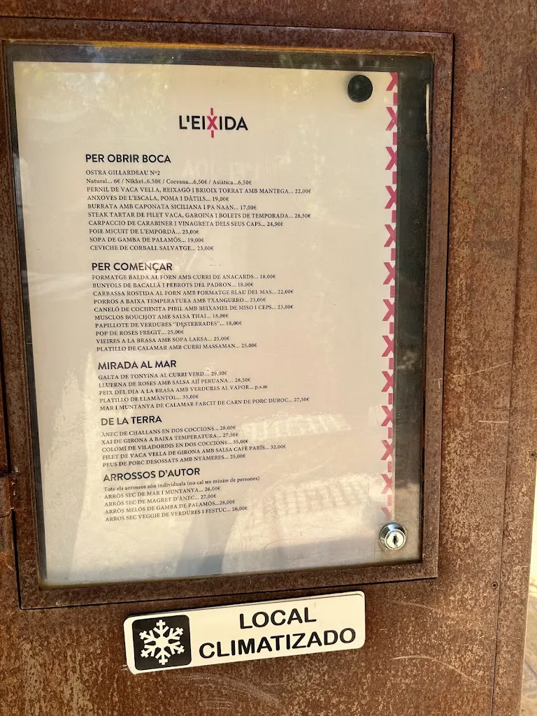 Menu_L'Eixida Restaurant Gastronòmic_Forallac_image_4