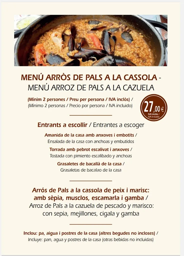 Menü_Restaurant Can Nau_Forallac_Bild_2