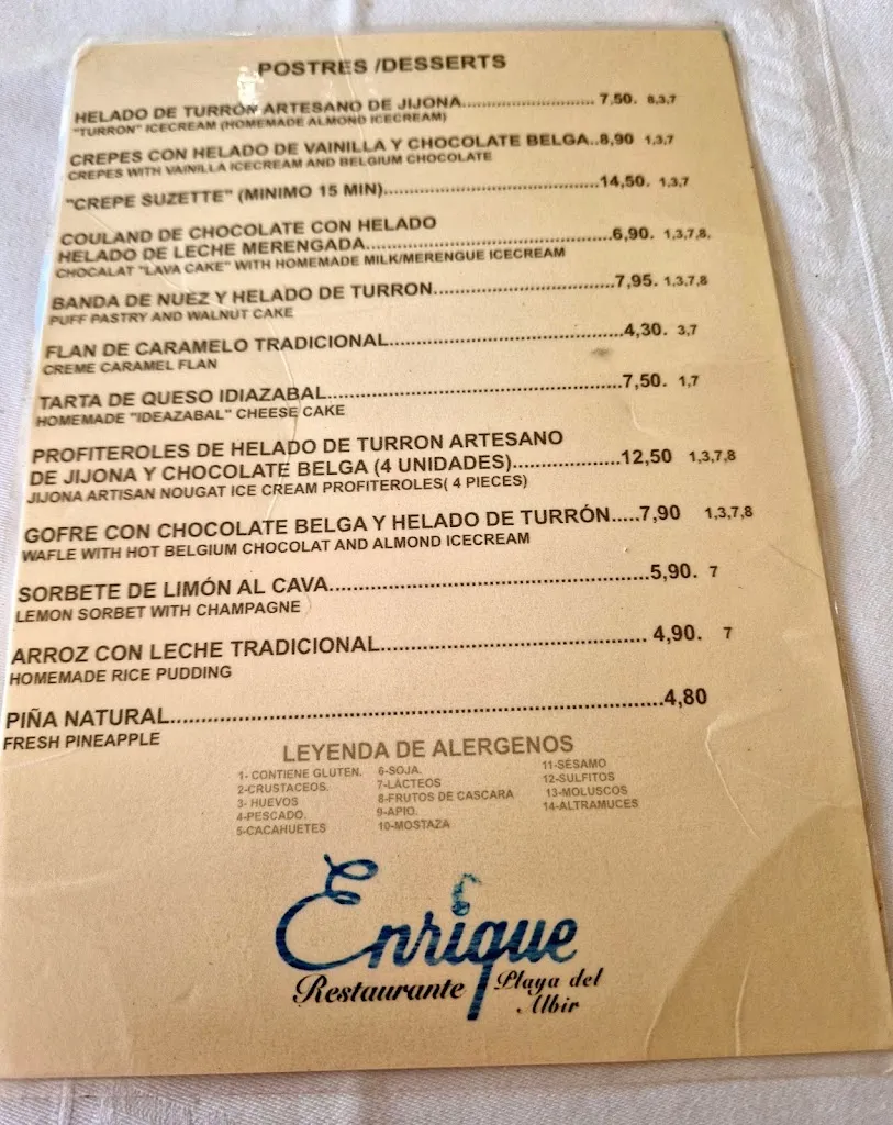 Menu_Restaurante Enrique_Alfàs del Pi l_image_1