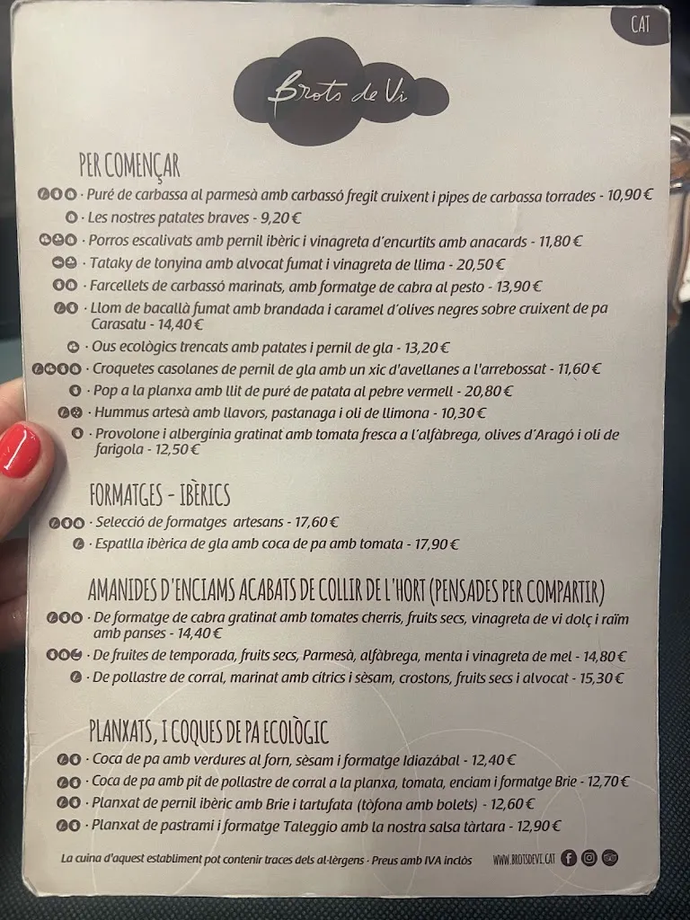 Menü_Brots de Vi_Girona_Bild_3