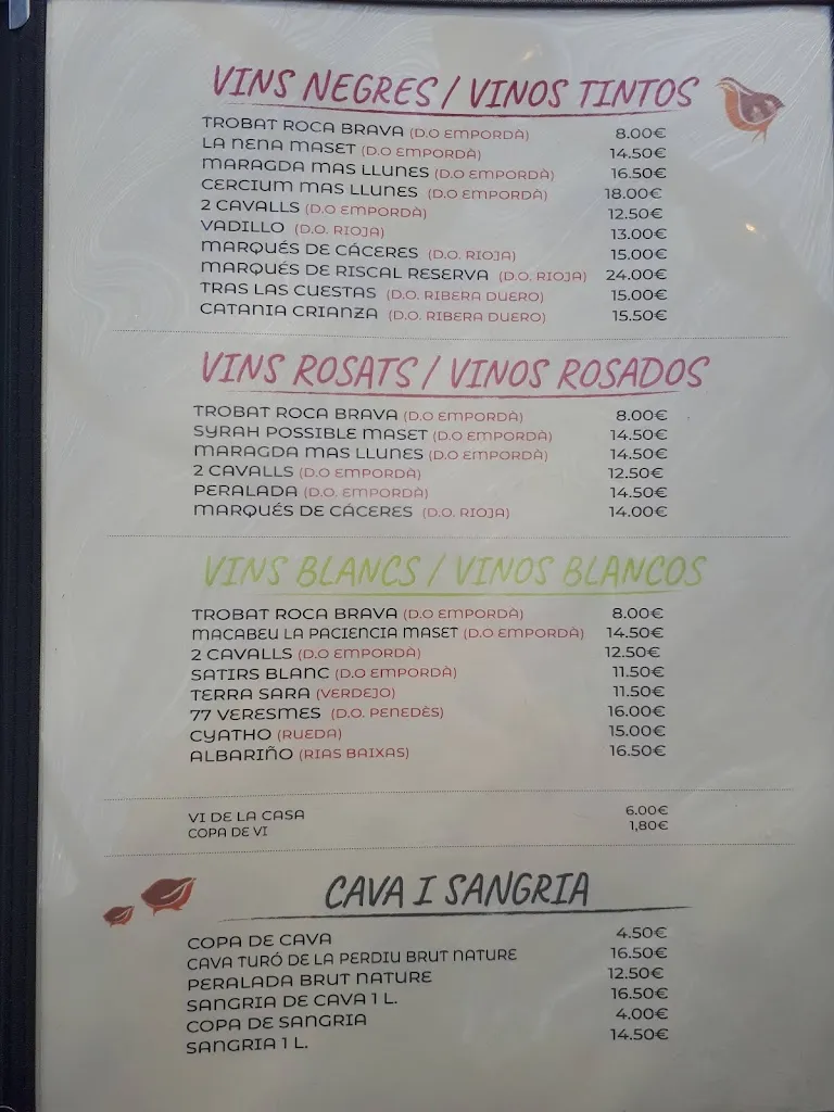 Menu_Restaurant Turó de la Perdiu_Garriguella_image_3