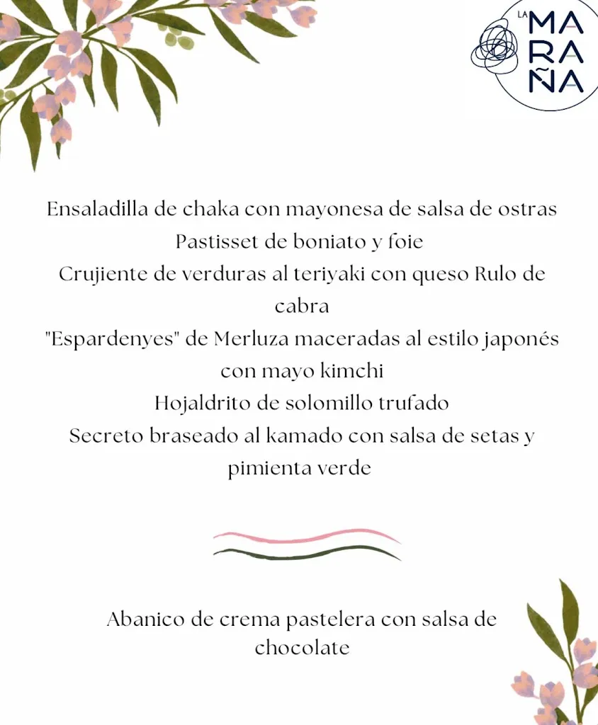 Menu_La Maraña_Alcoy/Alcoi_image_1