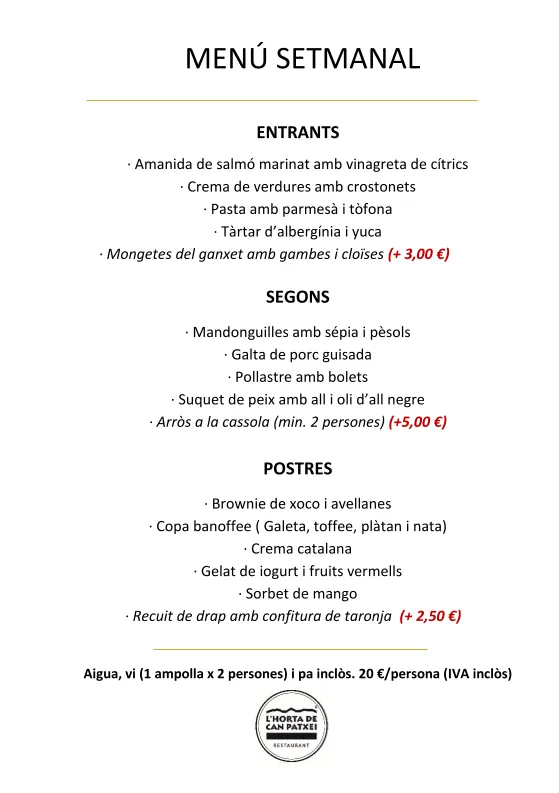 Menu_L'Horta de Can Patxei_Gualta_image_1