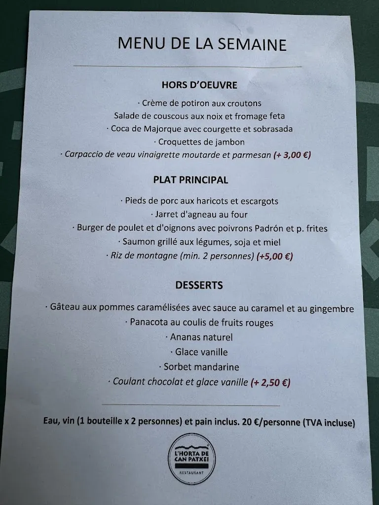 Menu_L'Horta de Can Patxei_Gualta_image_3