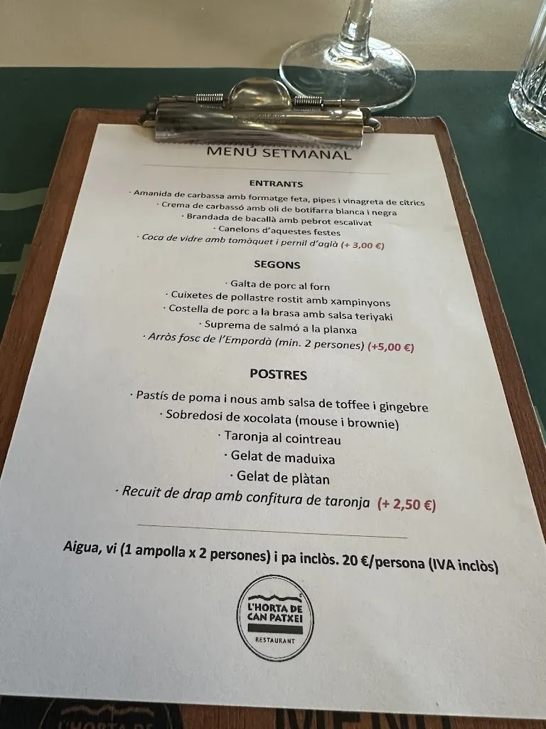 Menu_L'Horta de Can Patxei_Gualta_image_4