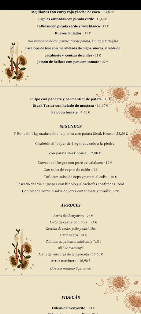 Menu_Restaurant Mas Sorrer_Gualta_immagine_1