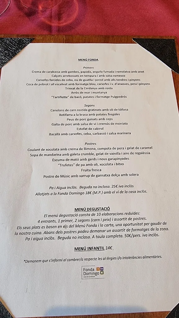 Menu_Fonda Domingo_Guils de Cerdanya_image_1