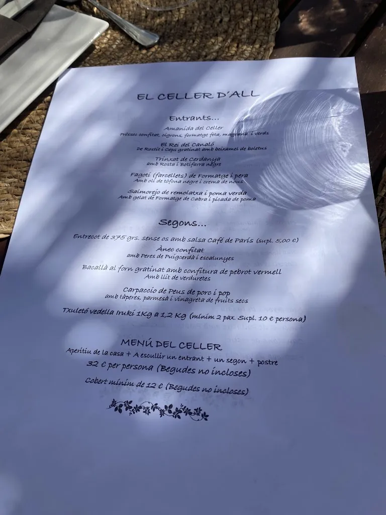 Menu_Restaurant El Celler D'All_Isòvol_image_3