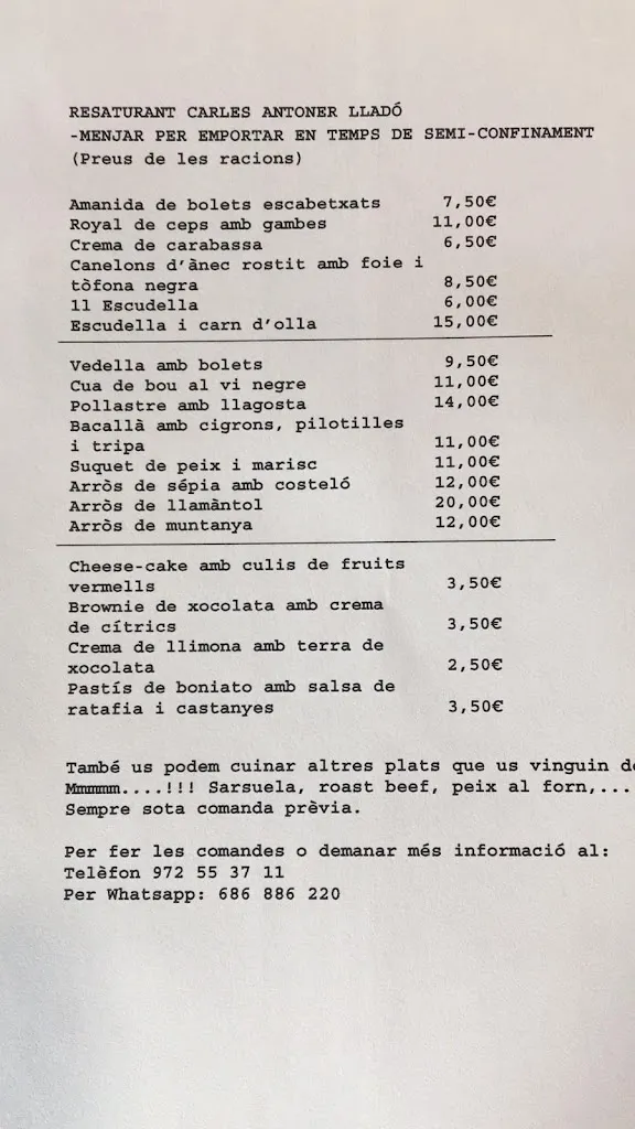 Menu_Carles Antoner Restaurant_Lladó_image_2