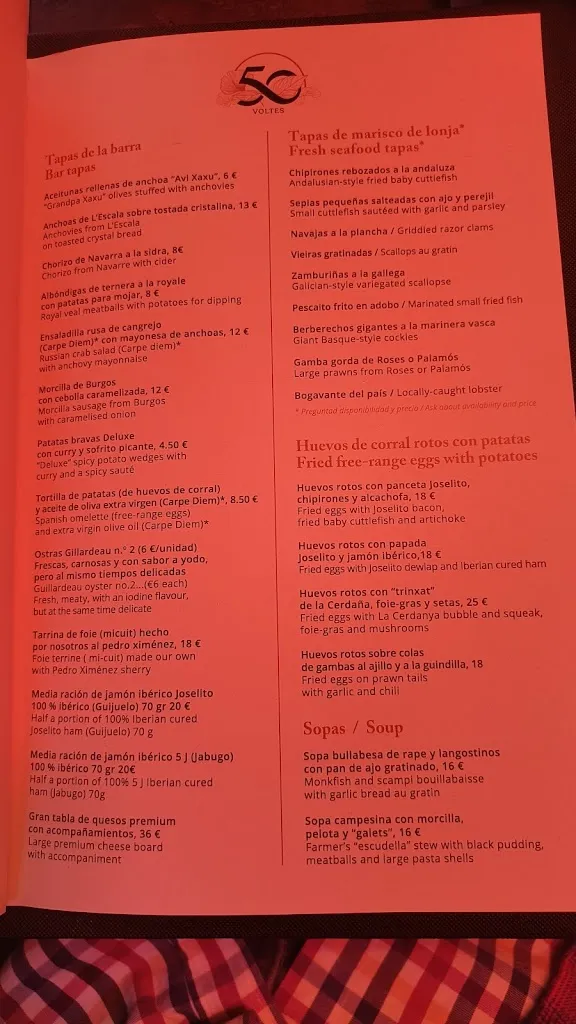 Menu_50 Voltes Restaurant_Figueres_image_4