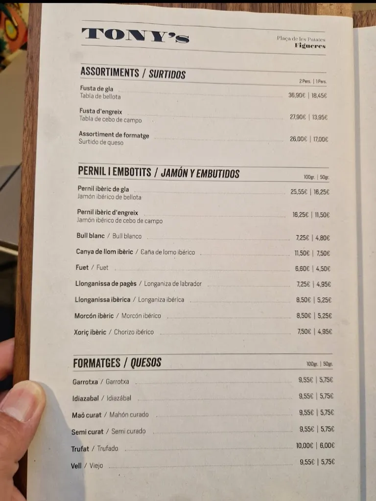 Menu_Tony's Figueres Restaurante Bar_Figueres_image_4