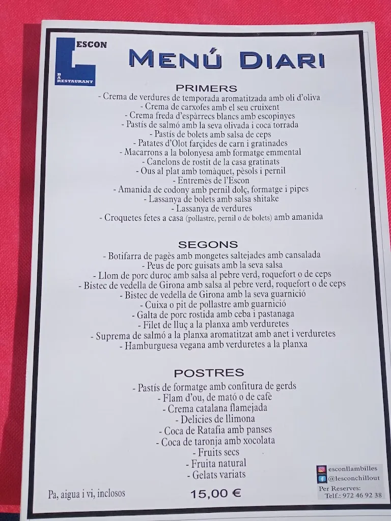 Menu_Restaurant L'escon_Llambilles_image_2