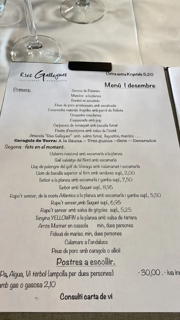 Menu_Restaurant Ries Gallegues_Llambilles_image_2
