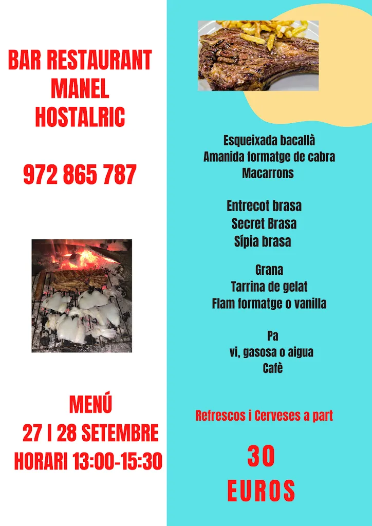 Menu_Bar restaurant Manel_Hostalric_image_1