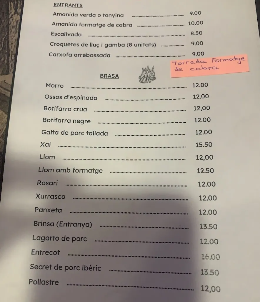 Menu_Bar restaurant Manel_Hostalric_image_2