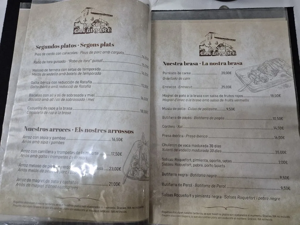 Menu_Restaurant Can Gispert_Hostalric_immagine_3