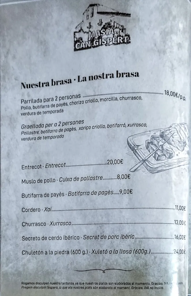 Menu_Restaurant Can Gispert_Hostalric_immagine_4