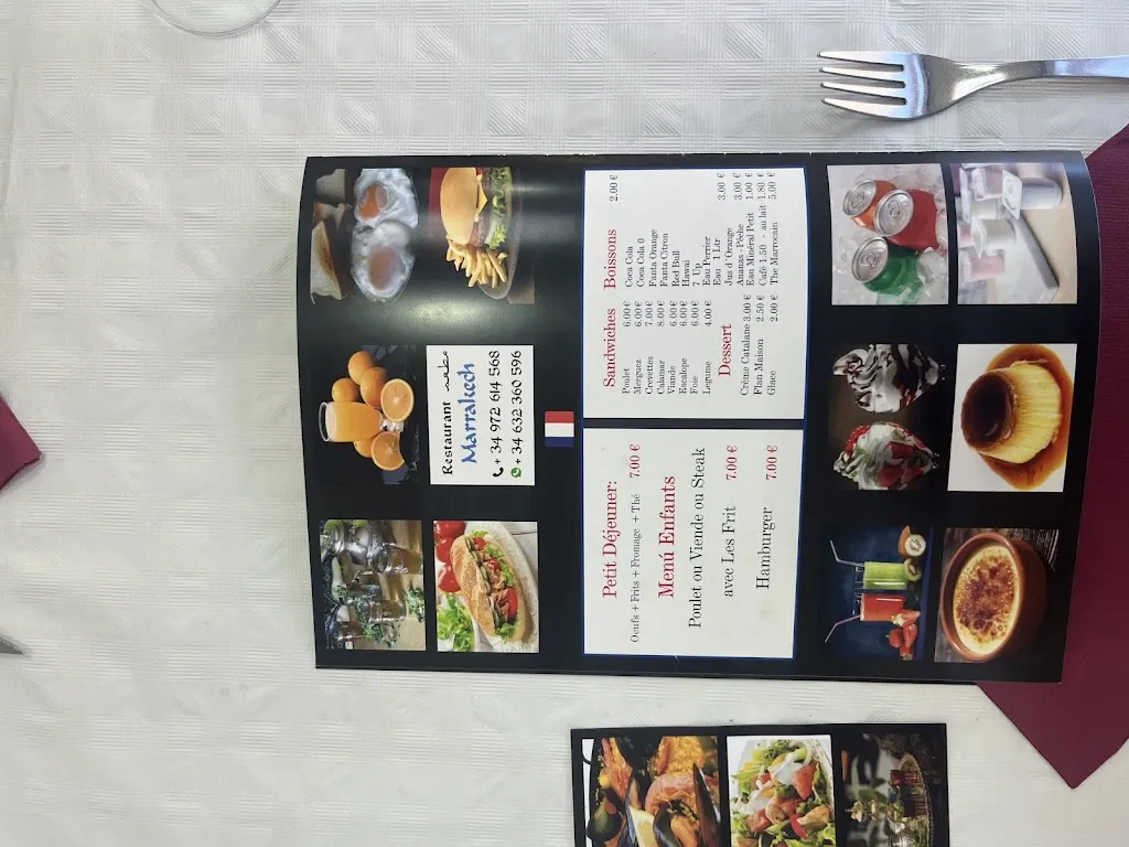 Menü_Restaurant Marrakech_Jonquera La_Bild_2