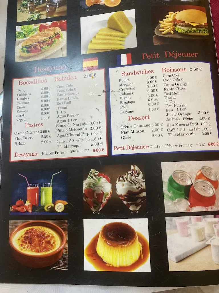 Menü_Restaurant Marrakech_Jonquera La_Bild_4