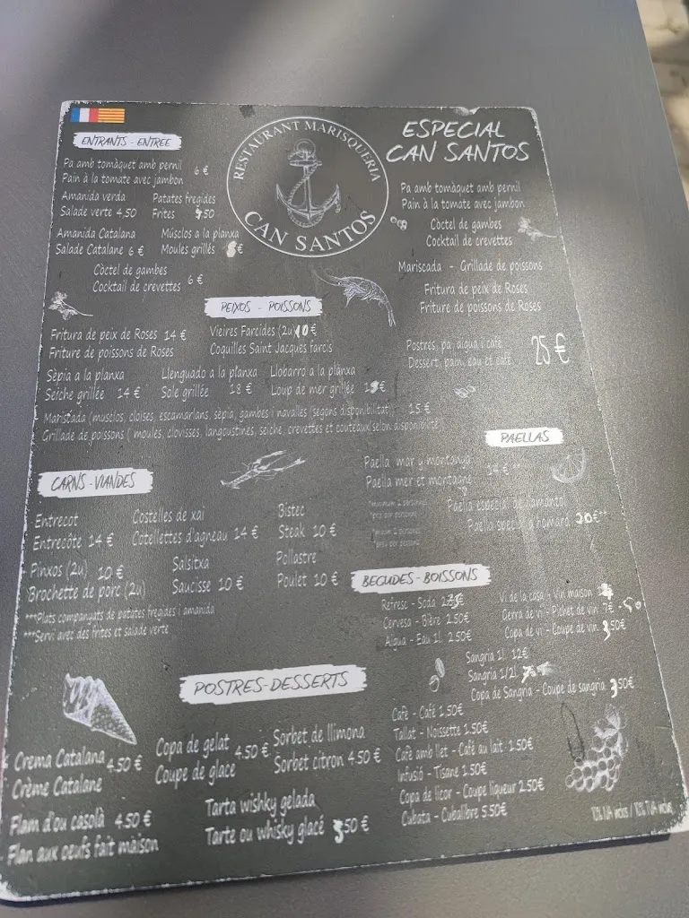 Menu_Restaurant Can Santos_Jonquera La_image_1