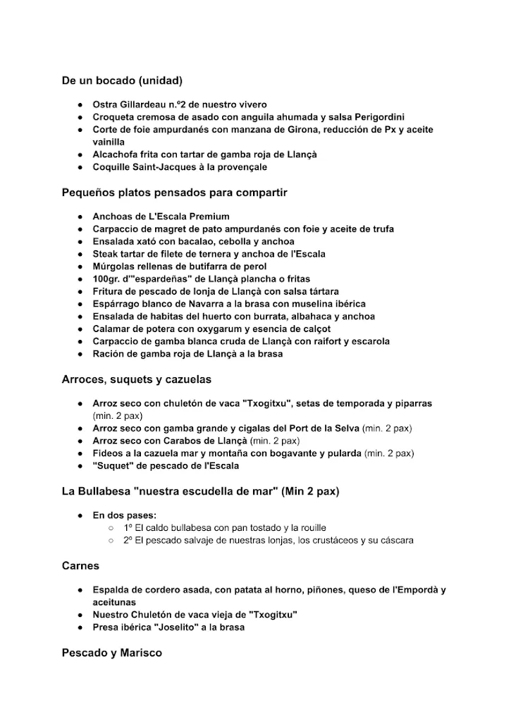 Menu_Molí de l'Escala - Restaurant l ´Escala._Escala L_image_1