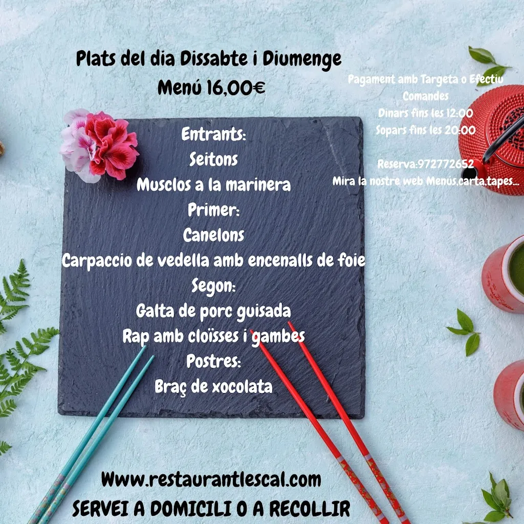 Menu_Bar Restaurant L'Escal_Escala L_image_2