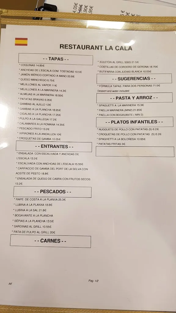 Menu_Restaurant La Cala_Escala L_image_3