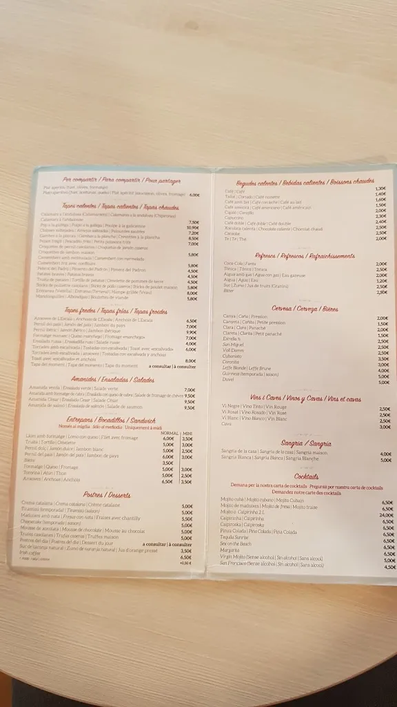 Menu_El Patio Bistrot Tapes_Escala L_image_1