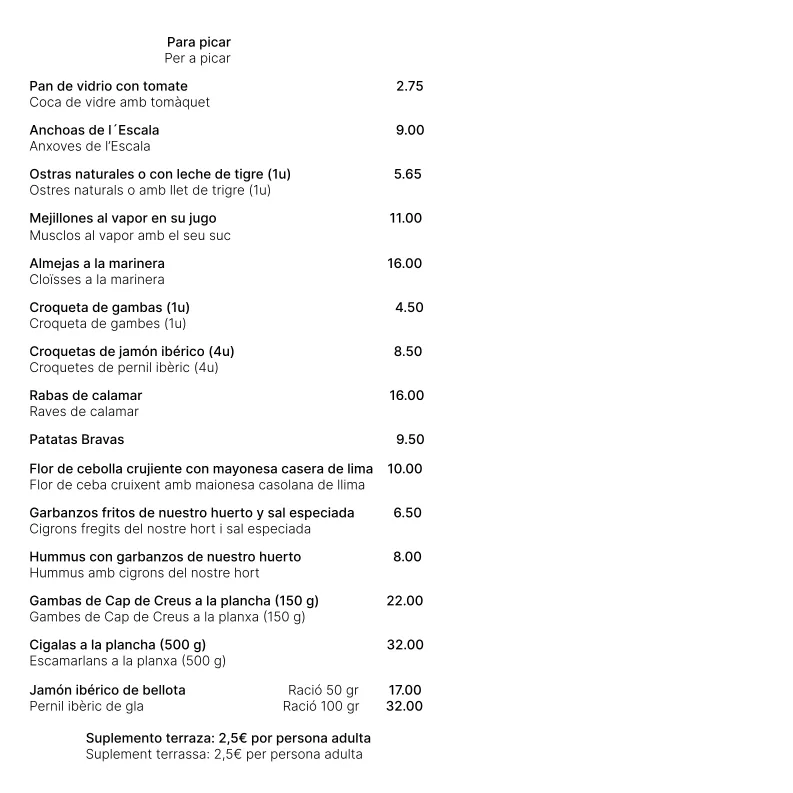 Menu_Restaurant @ Hostal Empuries_Escala L_image_2